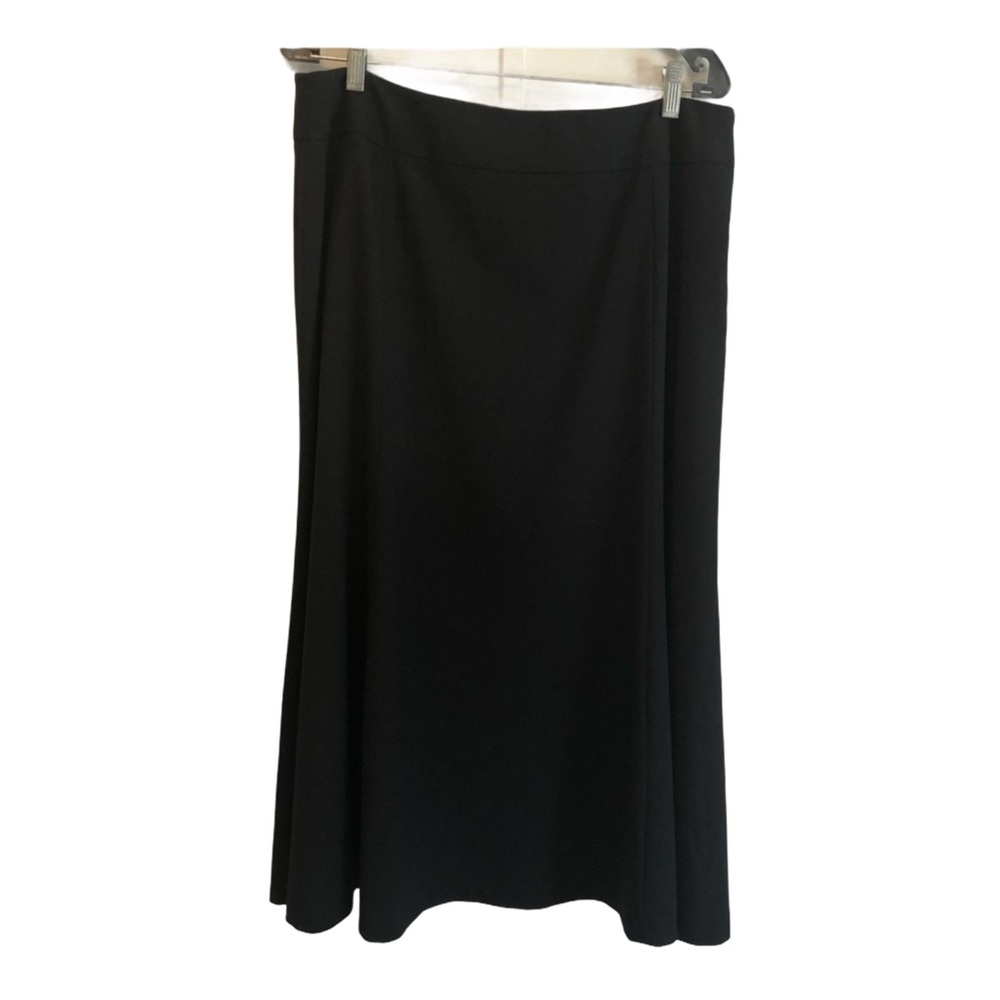 Flare Tulip Skirt Black w 6 Panels 35" Waist 2" waistband Side Zip Length 33”